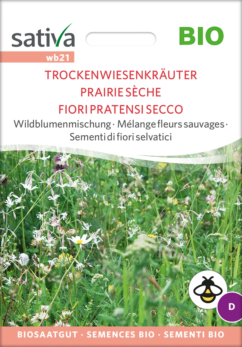 Wildblumenmischung Trockenwiesenkräuter | BIO Wildblumensamen Von Sativa Rheinau 3 Wildblumenmischung Trockenwiesenkräuter | BIO Wildblumensamen Von Sativa Rheinau
