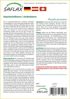 Kapstachelbeere / Andenbeere | Andenbeerensamen Von Saflax