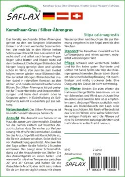 Kamelhaar-Gras / Silber-Ährengras | Gräsersamen Von Saflax 5 Kamelhaar-Gras / Silber-Ährengras | Gräsersamen Von Saflax -Samen Zauber 535600 Kamelhaar Gras Silber aehrengras 13309 sa 1