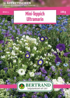 Blumenwiese Mini-Teppich Ultramarin (100 G) | Blumensamen Von Bertrand