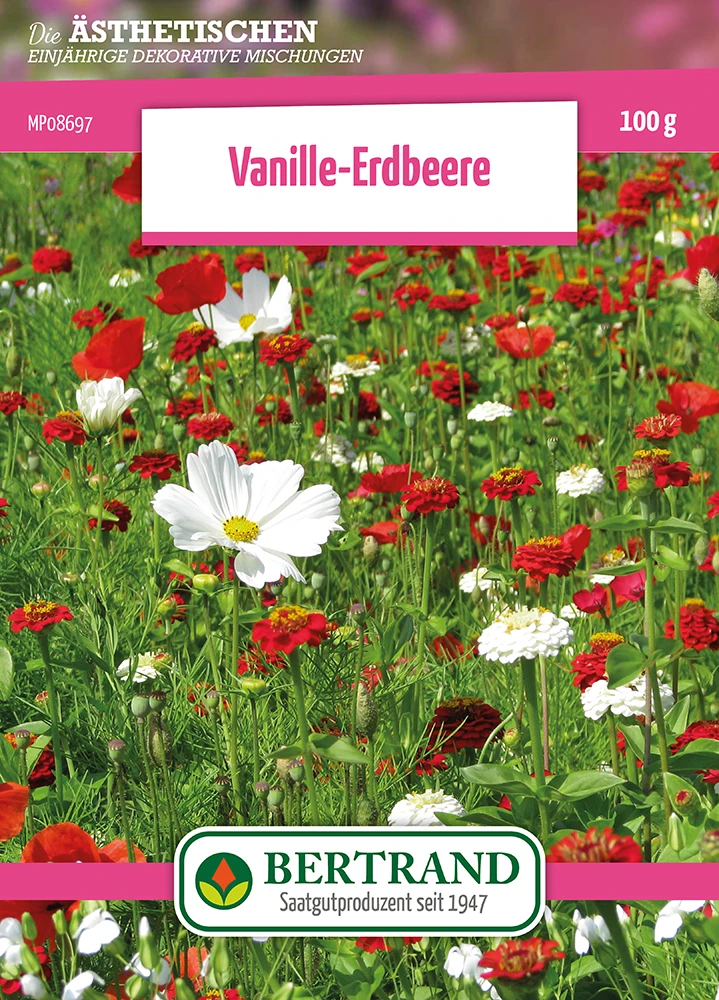 Blumenwiese Blumenteppich Vanille-Erdbeere (100 G) | Blumensamen Von Bertrand 3 Blumenwiese Blumenteppich Vanille-Erdbeere (100 G) | Blumensamen Von Bertrand