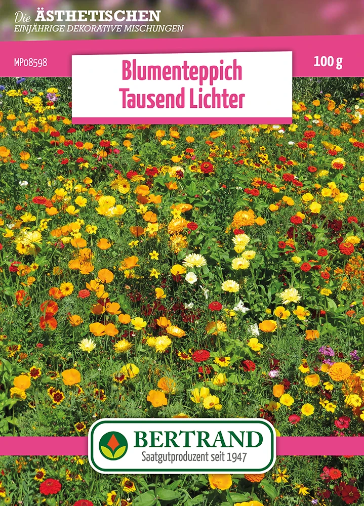 Blumenwiese Blumenteppich Tausendlichter (100 G) | Blumensamen Von Bertrand 3 Blumenwiese Blumenteppich Tausendlichter (100 G) | Blumensamen Von Bertrand