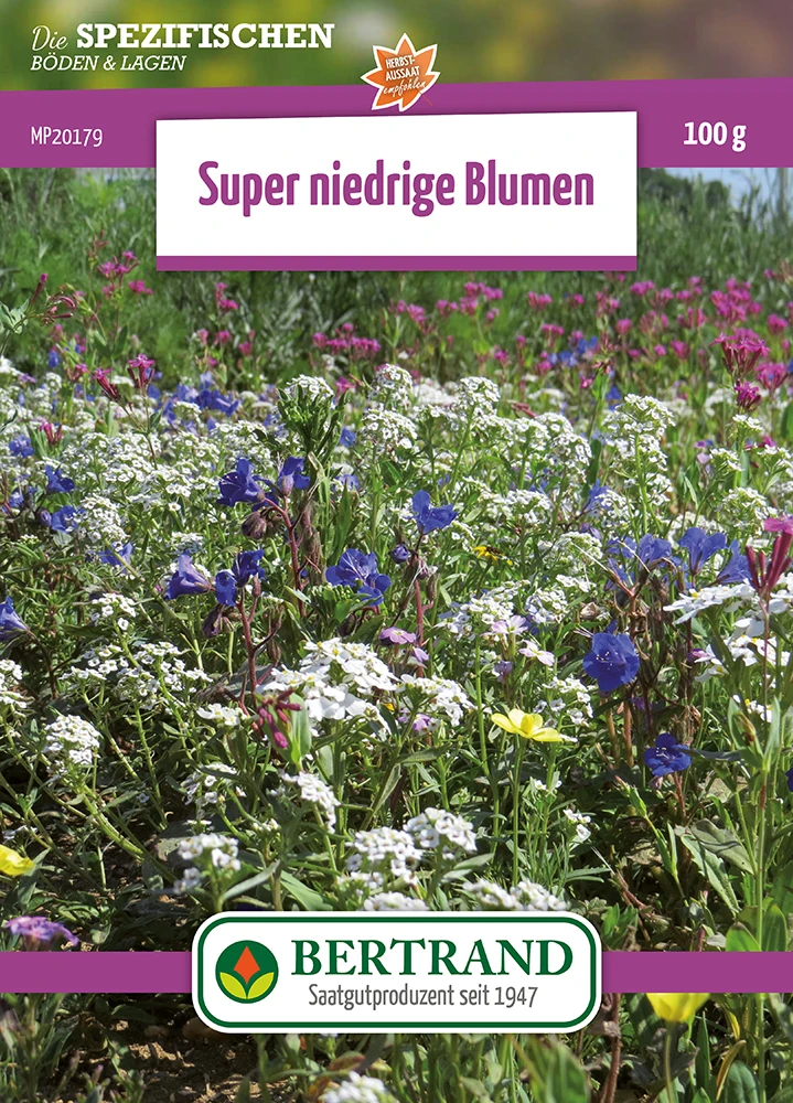 Blumenwiese Zwergenmischung (100 G) | Blumensamen Von Bertrand 3 Blumenwiese Zwergenmischung (100 G) | Blumensamen Von Bertrand