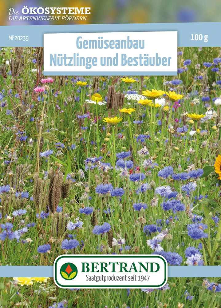 Blumenwiese Gemüseanbau Nützlinge Und Bestäuber (mehrjährig) (100 G) | Blumensamen Von Bertrand 3 Blumenwiese Gemüseanbau Nützlinge Und Bestäuber (mehrjährig) (100 G) | Blumensamen Von Bertrand