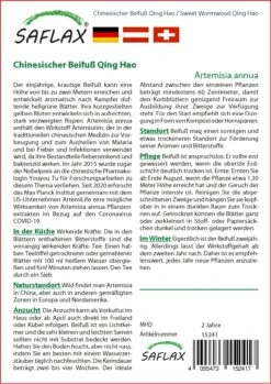 Artemisia Annua Chinesischer Beifuß Qing Hao | Beifußsamen Von Saflax 5 Artemisia Annua Chinesischer Beifuß Qing Hao | Beifußsamen Von Saflax -Samen Zauber 543596 Artemisia annua Chinesischer Beifuss Qing Hao 15241 sa 1