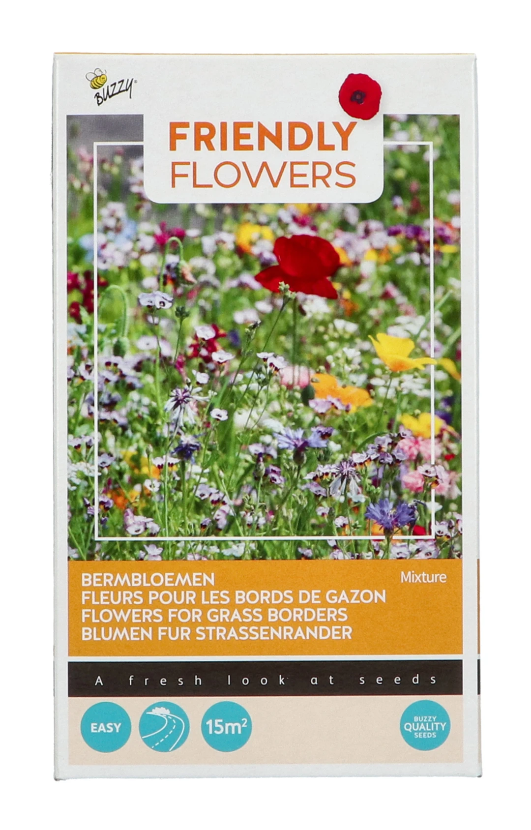 Seitenstreifen Mischung (15 M²) | Blumenwiese Von Buzzy Seeds 3 Seitenstreifen Mischung (15 M²) | Blumenwiese Von Buzzy Seeds