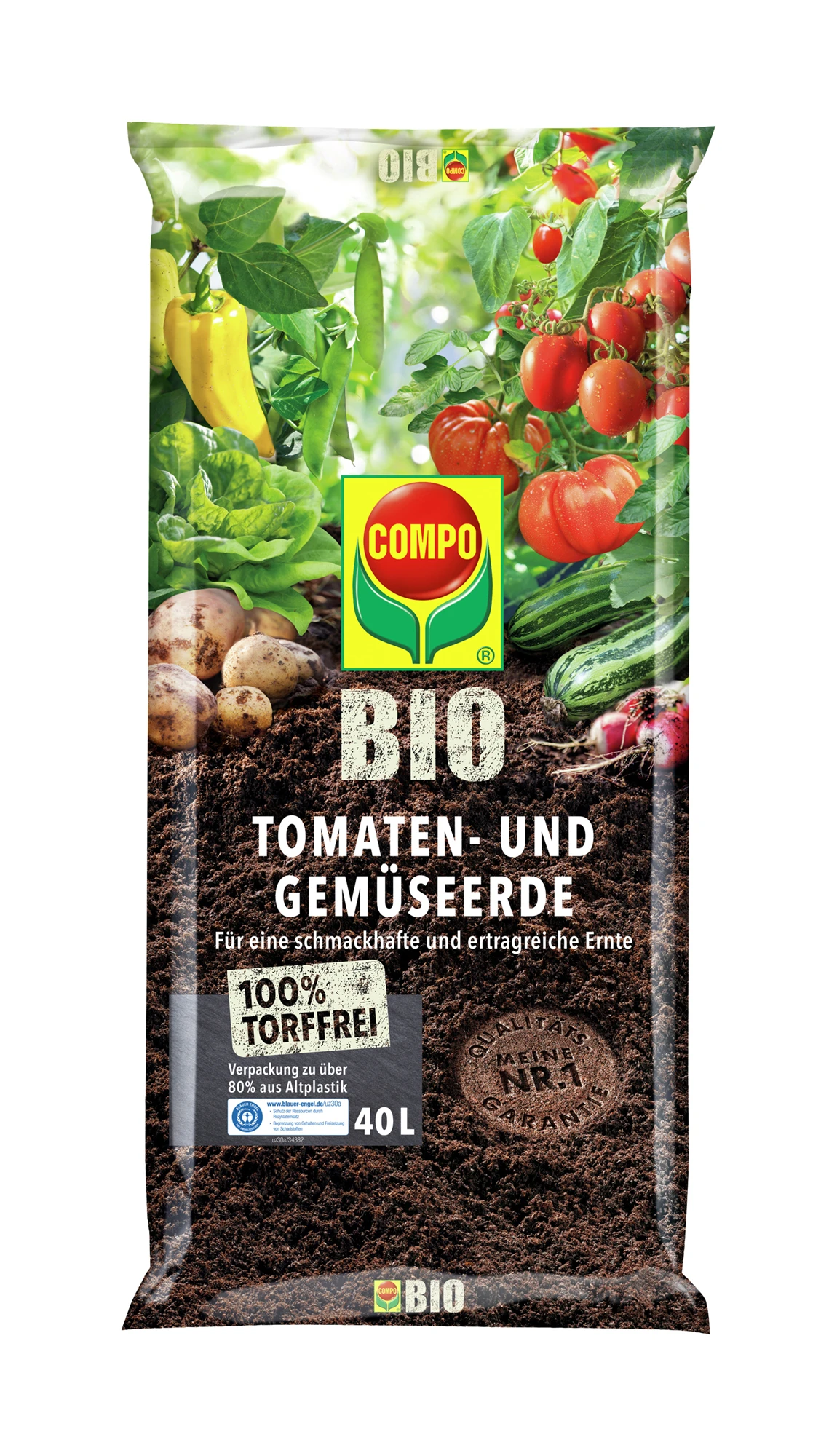 Tomaten- Und Gemüseerde Torffrei (40 L) | Erden Von COMPO 3 Tomaten- Und Gemüseerde Torffrei (40 L) | Erden Von COMPO