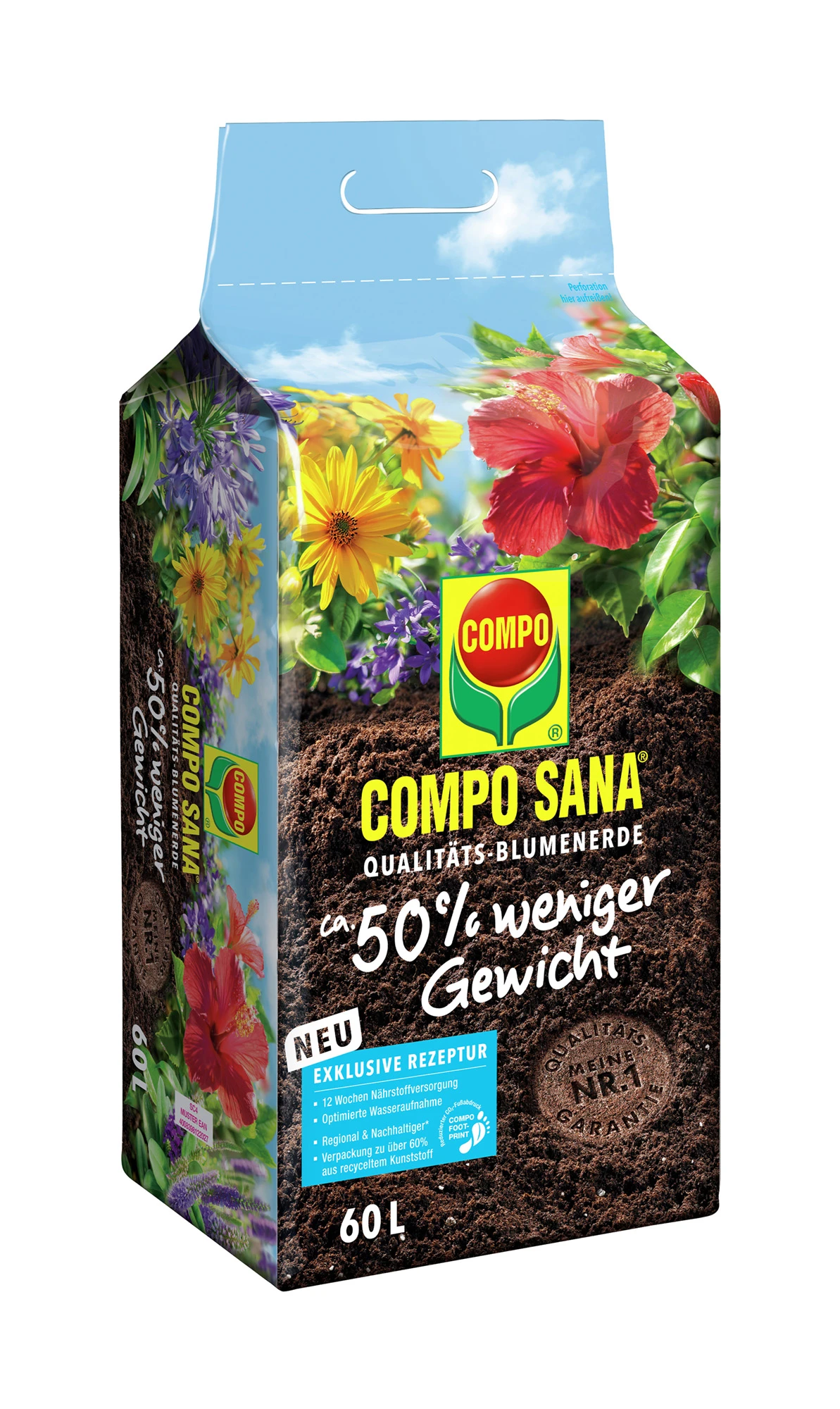 Qualitäts-Blumenerde (60 L) | Erden Von COMPO 3 Qualitäts-Blumenerde (60 L) | Erden Von COMPO