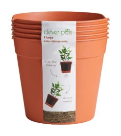 Anzuchttopf Easy Release Groß (5 Stück) | Jungpflanzentöpfe Von Clever Pots -Samen Zauber 553516 Blumentopf Easy Release gross 5 Stueck 503879 kp 0